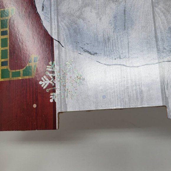 Noel Christmas Snowman with Glitter Accent Hanging Sign Holiday Decor 14" - Picture 4 of 9